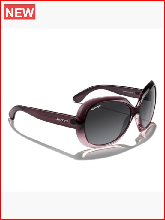 Oversized Polarized Butterfly Sunglasses for Women - Retro Cat-Eye UV400